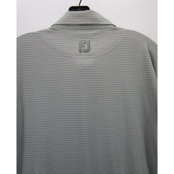 FootJoy Polo Shirt XL FJ Golf Pullover Rugby Striped Embroidered Logo - Picture 8 of 11